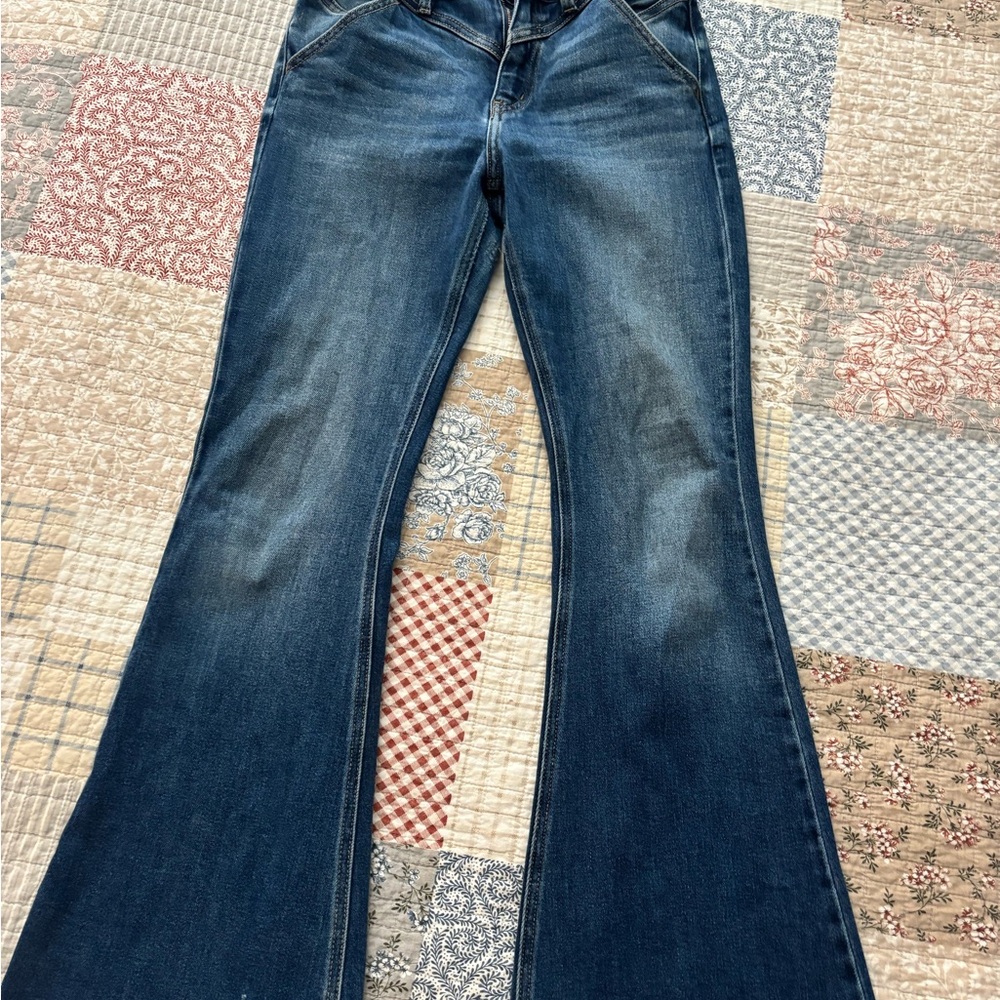 KanCan Blue Flare Wide Leg Jeans